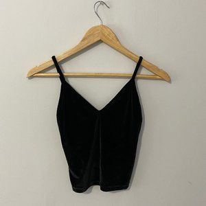 Bandy Melville Black Velvet Tank Top